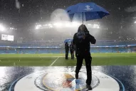 El partido de Manchester City y Borussia Mönchengladbach se postergó por las fuertes lluvias