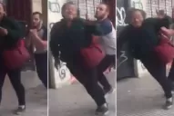 Escándalo por el video del rugbista que golpea y se ríe de un indigente