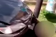 Video: agredieron al ladrón luego de ser atropellado por el carnicero