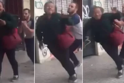 Escándalo por el video del rugbista que golpea y se ríe de un indigente