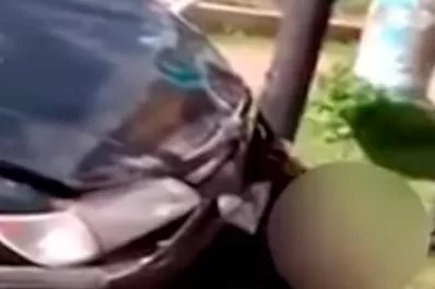 Video: agredieron al ladrón luego de ser atropellado por el carnicero