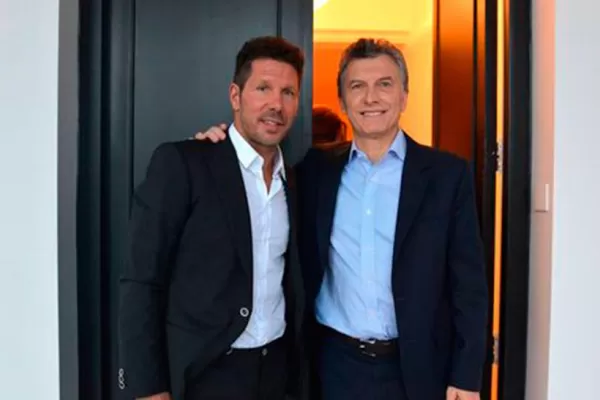 Macri futbolero: habló de Messi, Simeone y los llenó de elogios