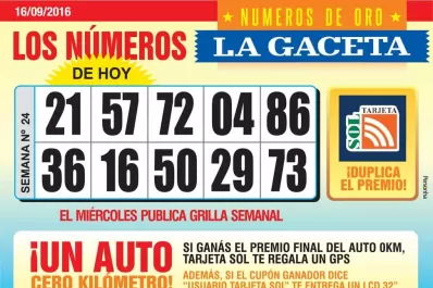 Los Números de Oro de LA GACETA