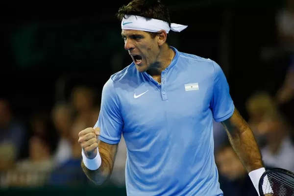 Del Potro hizo un enorme partido y derrotó a Murray en Glasgow