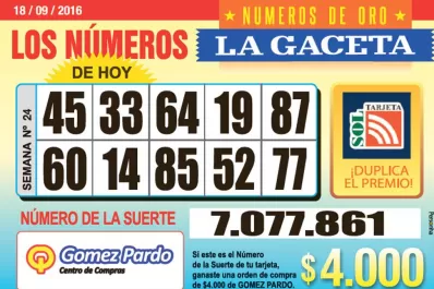 Los Números de Oro de LA GACETA