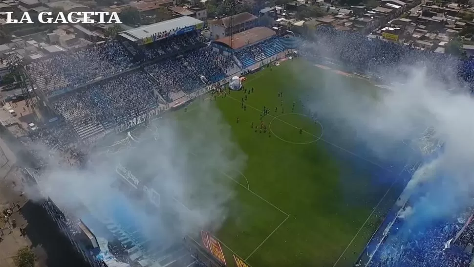 Mirá el recibimiento de Atlético desde el aire