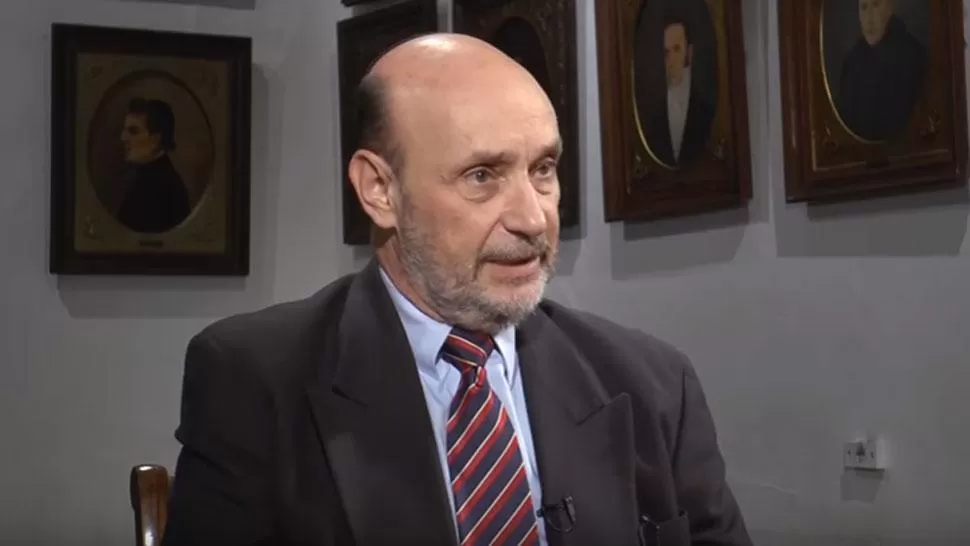 SALOMÓN NUSSBAUM. El rabino, durante la entrevista. CAPTURA DE VIDEO