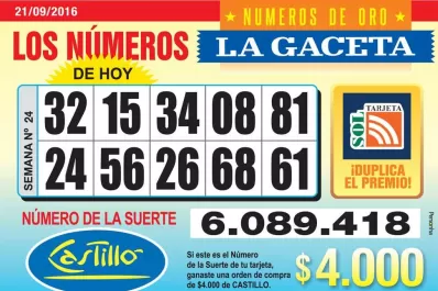 Los Números de Oro de LA GACETA