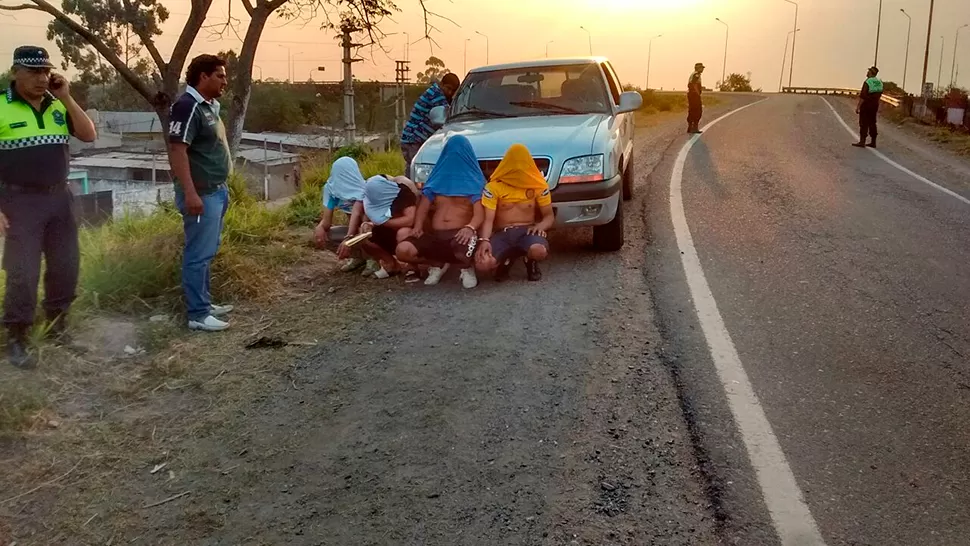 Cuatro hombres protagonizaron una persecución con la Policía en San Cayetano