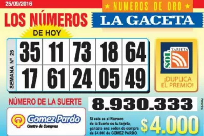 Los Números de Oro de LA GACETA