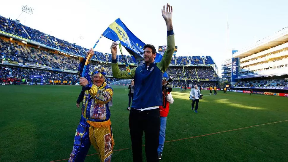 Del Potro fue reconocido y ovacionado en La Bombonera