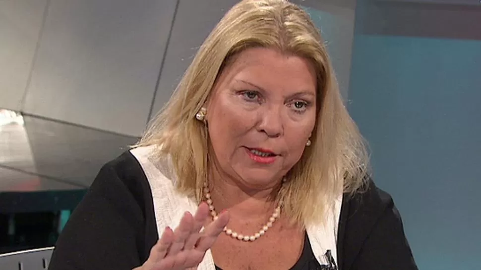 ELISA CARRIÓ. Dura en su posición contra el narcotráfico. FOTO TOMADA DE TN.COM.AR