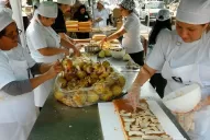 Los números de la torta gigante por el Día de la Ciudad