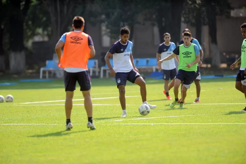 EN CONTROL. Palomino reemplazó a Leyes en las últimas prácticas del equipo. la gaceta / foto de franco vera