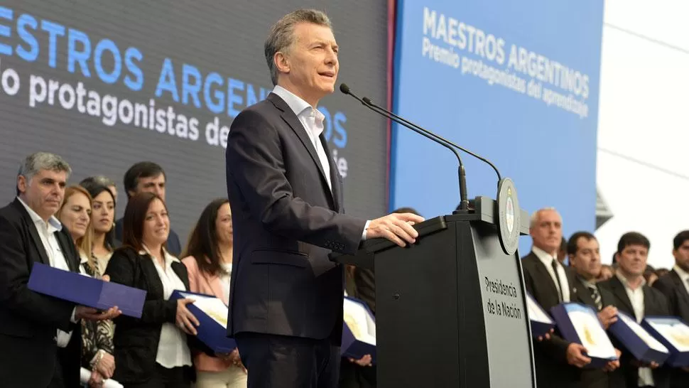 MAURICIO MACRI. El presidente encabezó el encuentro con intendentes. 