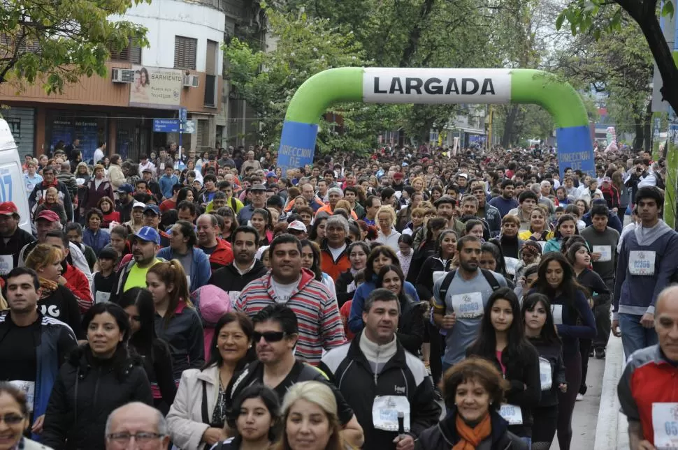 TRIUNFADORES. “Largar es ganar” es la frase característica de la maratón; no importa el puesto en que cada uno termine.  la gaceta / foto de archivo