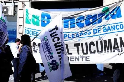 Mañana no habrá atención en los bancos desde las 10.30