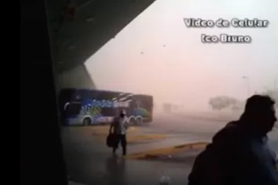 Video: el temporal azotó la capital de La Rioja