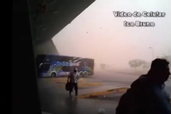 Video: el temporal azotó la capital de La Rioja