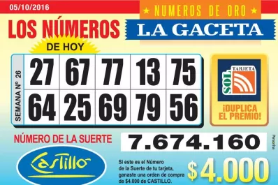 Los Números de Oro de LA GACETA