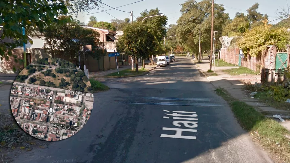 ROBO. El sospechoso utilizó un cuchillo para amenazar a la víctima. CAPTURA GOOGLE MAPS