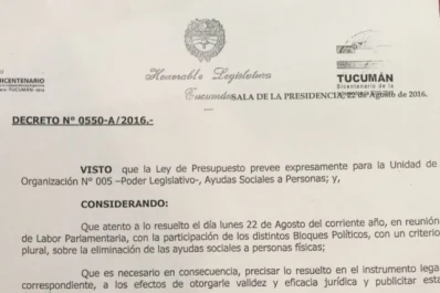 Pidió recibos de los subsidios y el Poder Legislativo se opuso