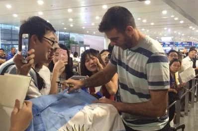 Del Potro recibió una bienvenida china