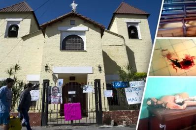 Un Cristo roto, sangre y bancos tirados: López Ávila explicó las fotos que circulan en las redes