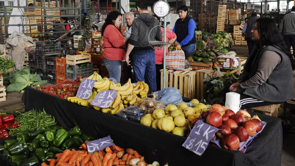 OFERTA. En el Mercofrut ingresaron frutas de otros países. LA GACETA / ARCHIVO