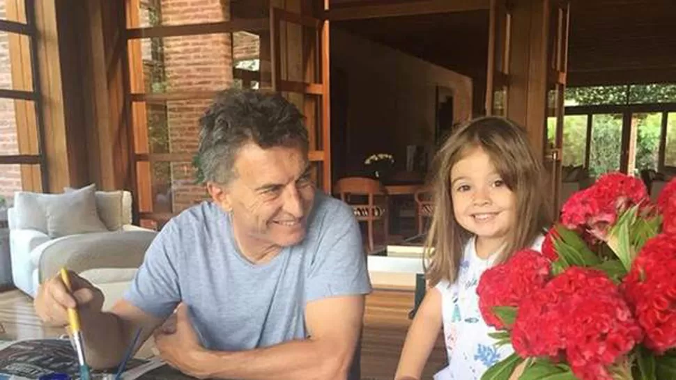 Macri, de descanso en Tandil, y esperando el cumple de Antonia