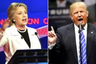 En su peor momento y obligado a aclarar que no se baja, Trump debate con Hillary