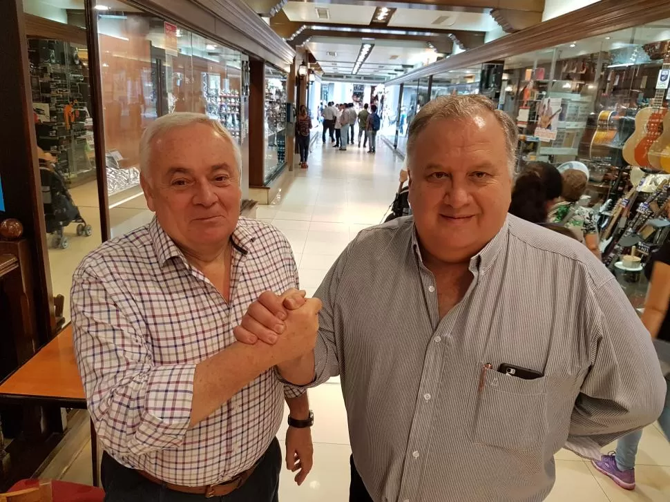 LA PREVIA. Luis Fernández San Martín y Jorge René Giménez se mostraron muy optimistas frente al extenso desafío. la cageta / foto de Carlos Werner