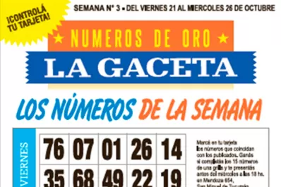 La grilla completa de los Números de Oro