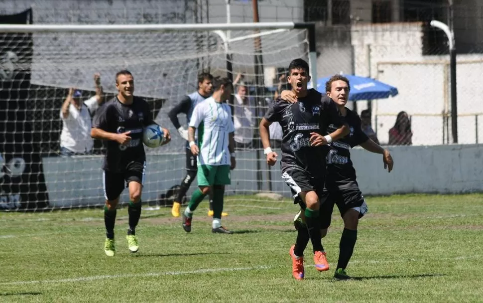 GRITO DE GOl. Hernán Herrera celebra. la gaceta / foto de Osvaldo Ripoll