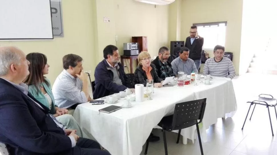 PRESENTACIÓN. El primer acto oficial del grupo, creado la semana pasada. la gaceta / foto de mauro scrhotlan