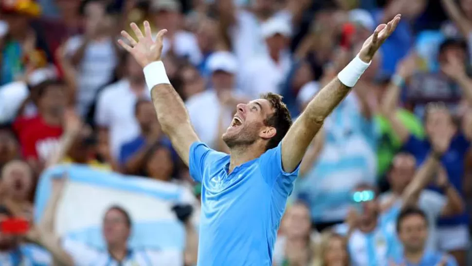 La foto que Delpo compartió en Facebook.