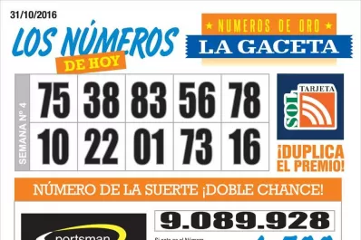 Los Números de Oro de LA GACETA