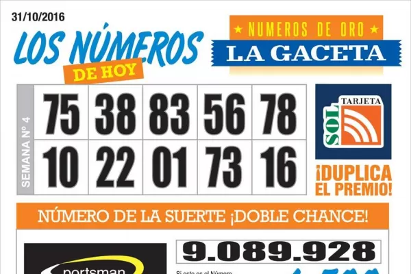 Los Números de Oro de LA GACETA