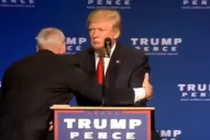 Video: Donald Trump fue sacado de un escenario por temor a un ataque
