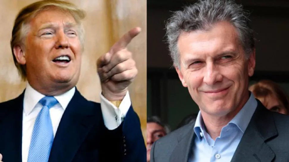 DONALD TRUMP Y MAURICIO MACRI. FOTO TOMADA DE MDZONLINE.COM