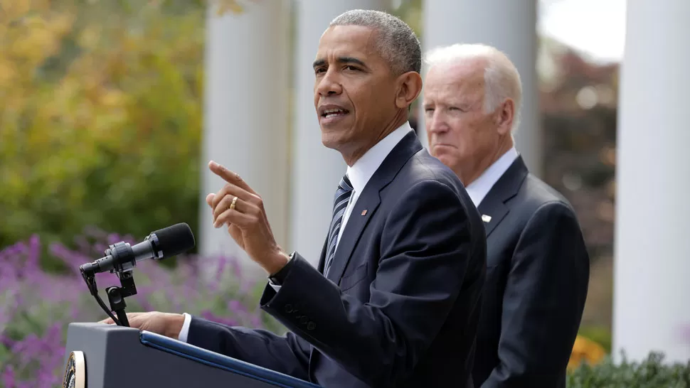 OBAMA EN LA CASA BLANCA. El presidente de Estados Unidos habló en la Casa Blanca tras el triunfo de Trump. REUTERS