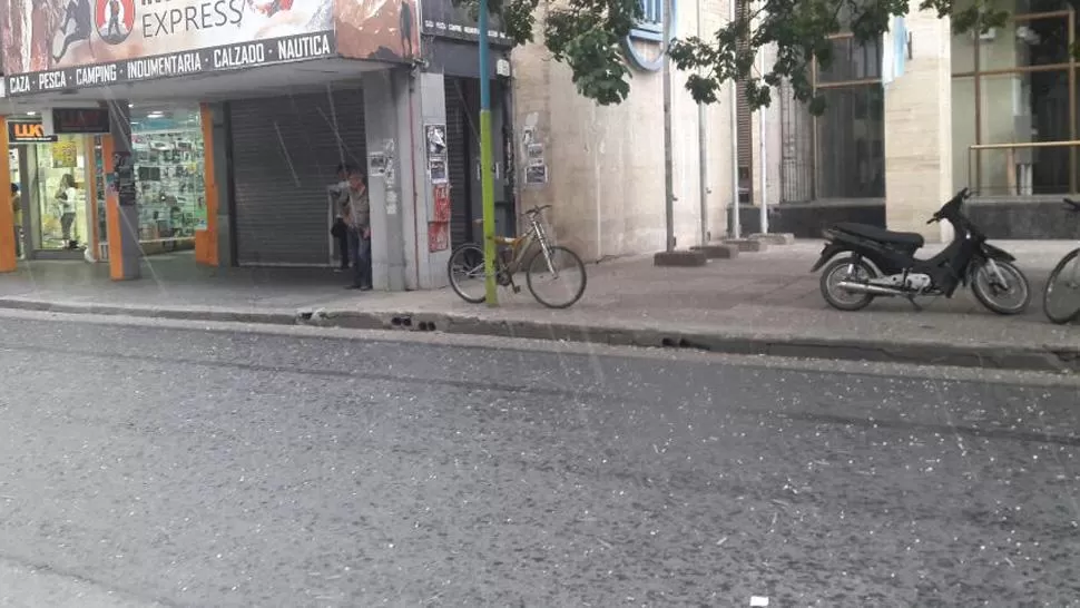 GRANIZO. Las piedras cayeron en toda la provincia. LA GACETA/ CAMILA CARCELLER