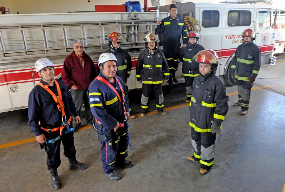 BOMBEROS VOLUNTARIOS DE TAFÍ VIEJO. LA GACETA/ ARCHIVO