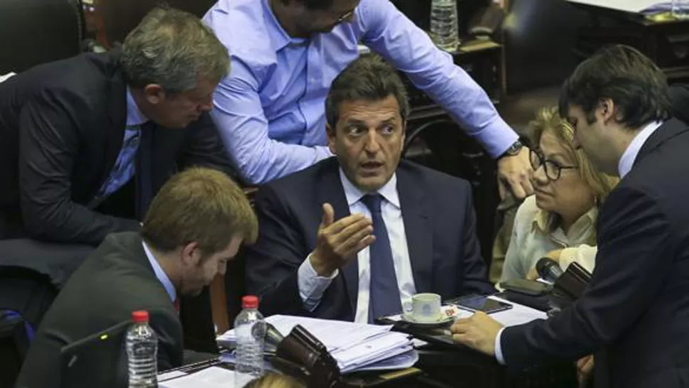 SERGIO MASSA. El diputado, en el Congreso. FOTO TOMADA DE INFOBAE.COM