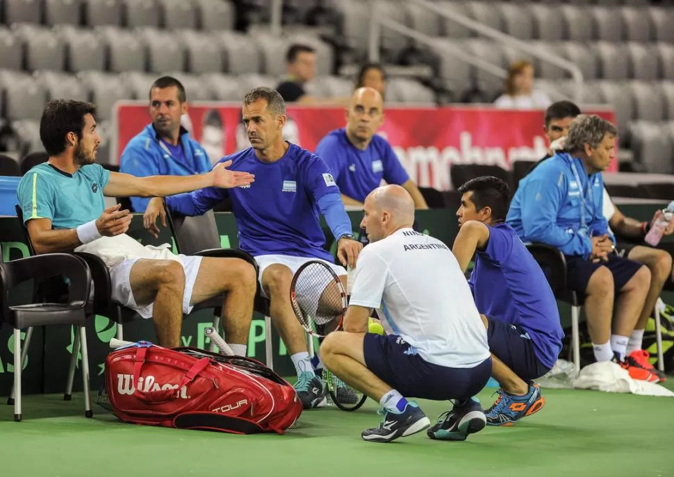 VENTAJA. “Delbo” ya tuvo buenos resultados en cancha rápida este año. telam