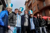 La hinchada argentina copó las tribunas del Arena Zagreb