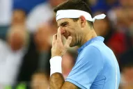 Del Potro jugó el último set con un dedo fisurado