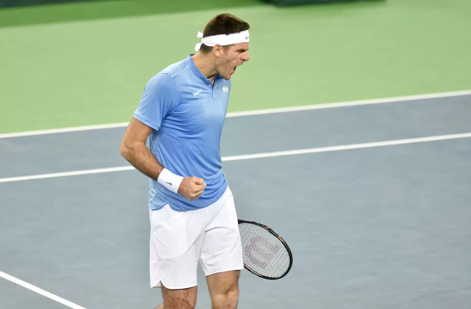 JUAN MARTÍN DEL POTRO. El argentino se enfrenta a Cilic. FOTO GENTILEZA DYN
