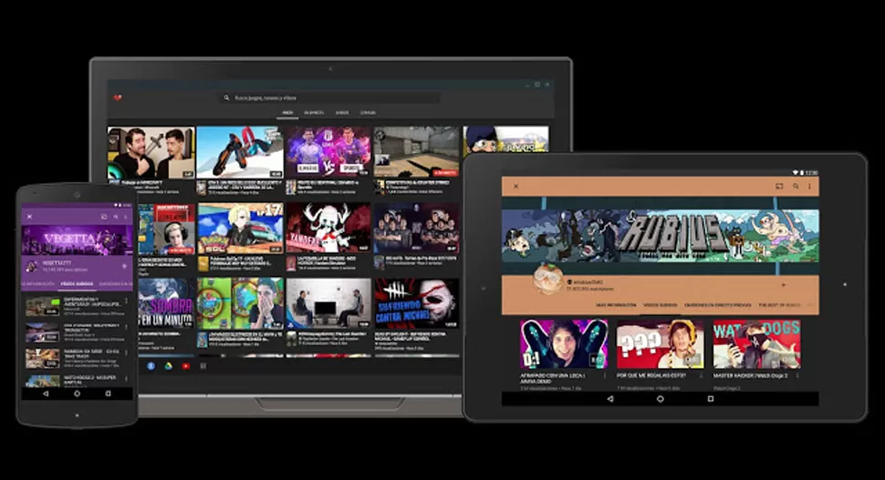 NUEVO. Youtube y su plataforma de juegos .FOTO TOMADA DE LA VOZ DEL INTERIOR.