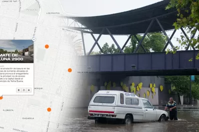 Mapa interactivo: cinco puntos de la ciudad que deberías evitar cuando llueva